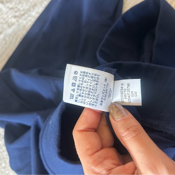 Lands End Starfish Flare Pants Navy Blue Size XL Wide Leg Pant Comfy - Picture 9 of 11